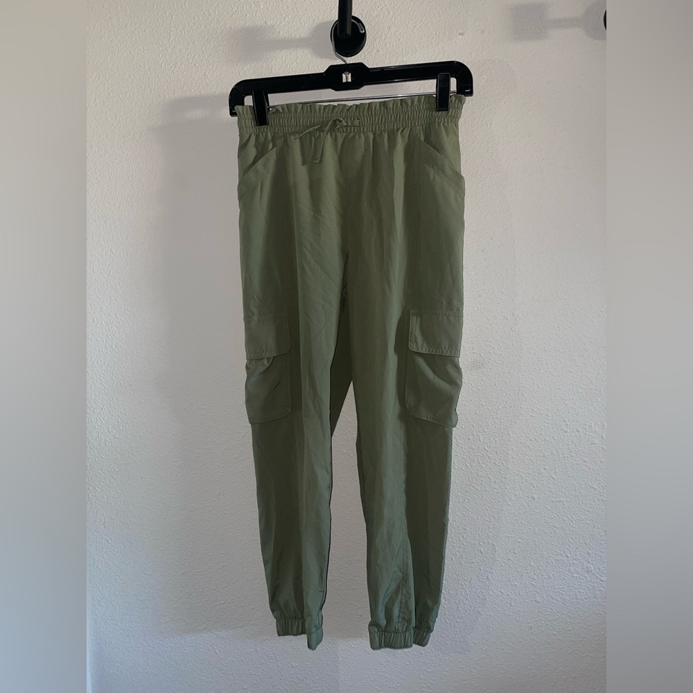 Old Navy Girls Olive Green Stretchtech Quick Dry Joggers